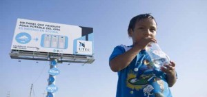UTEC billboard extract water from air